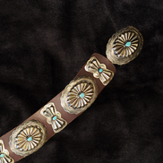 The Vintage Bow & Turquoise Concho Belt