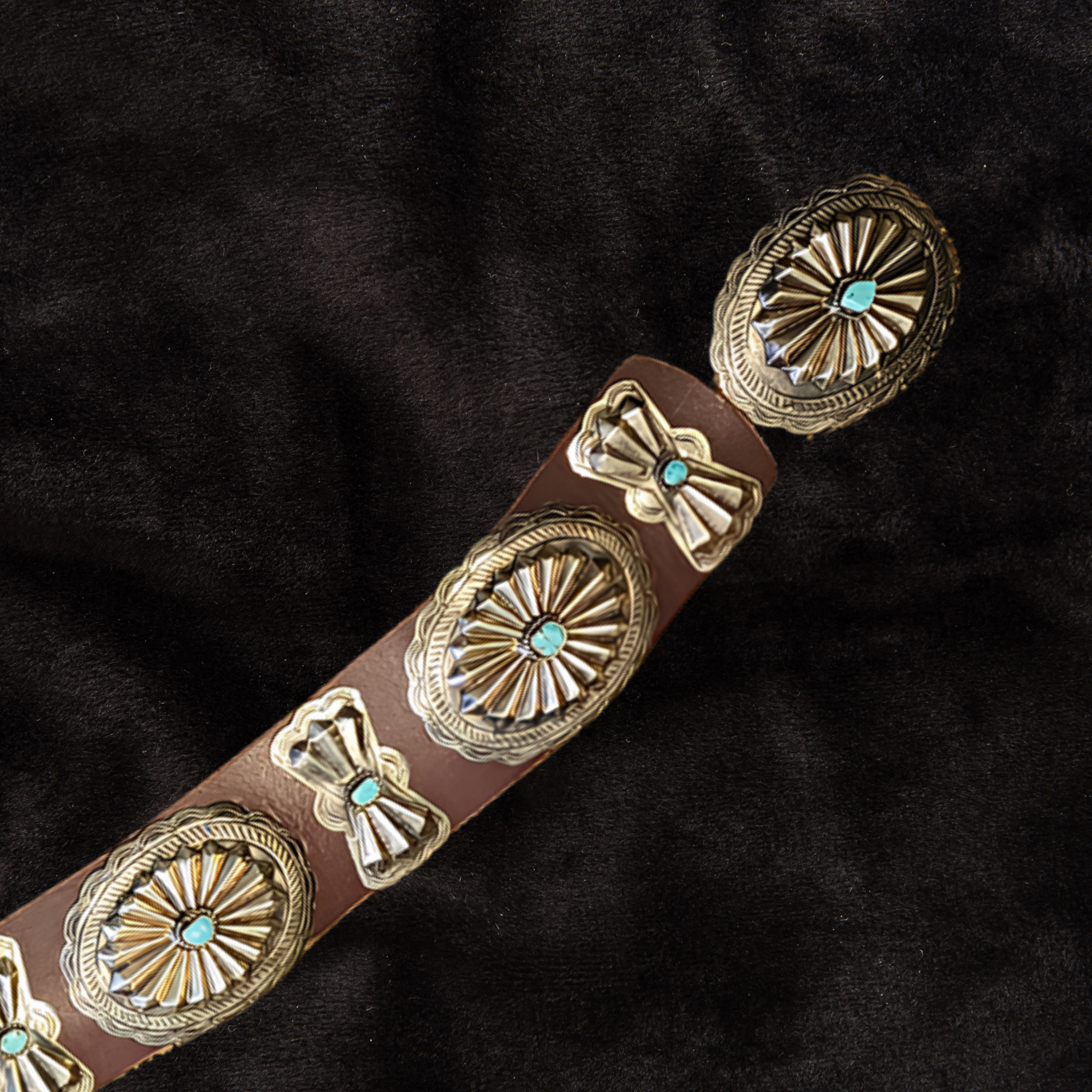 The Vintage Bow & Turquoise Concho Belt