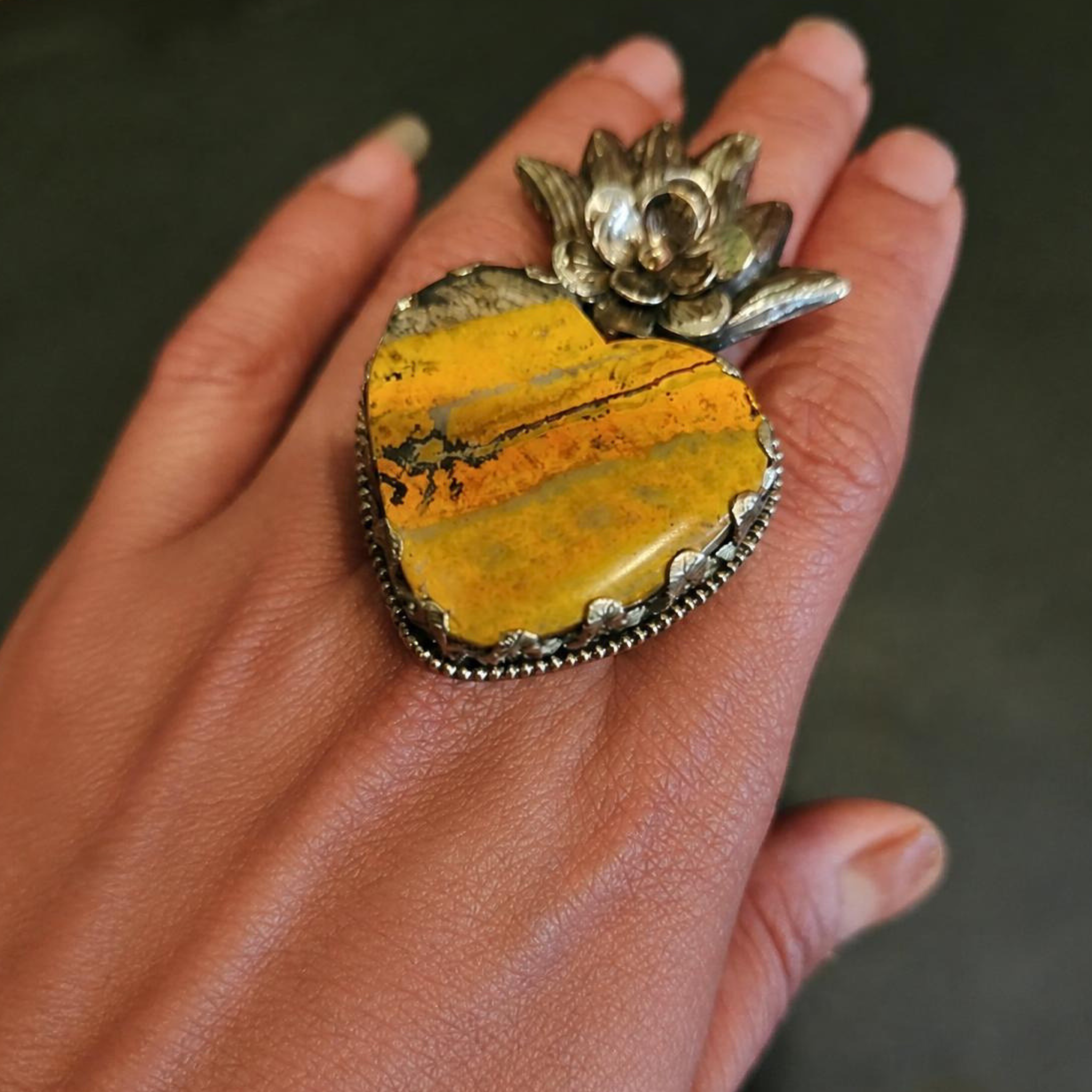 The Bumble Bee Bloom Ring