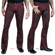 Wornstar Hellraiser Coated Jeans – Crimson