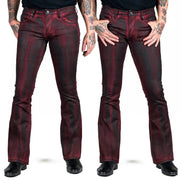 Wornstar Hellraiser Coated Jeans – Crimson