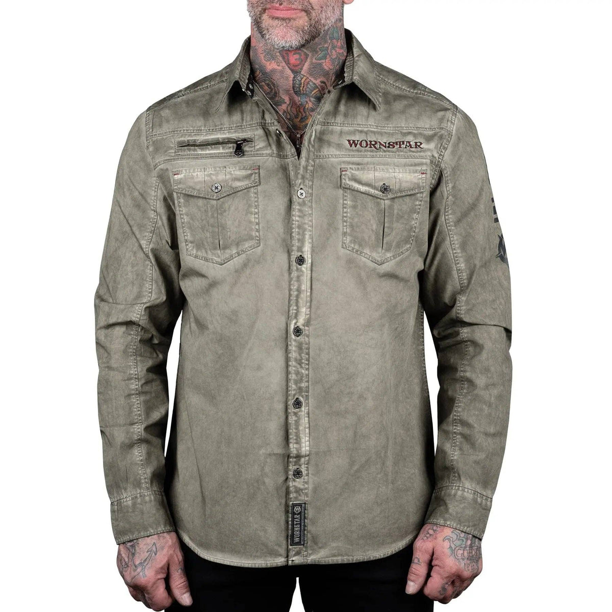 Wornstar Seek And Destroy Shirt - Olive