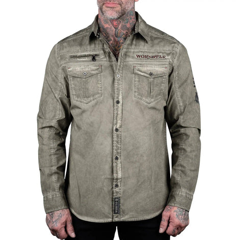 Wornstar Seek And Destroy Shirt - Olive