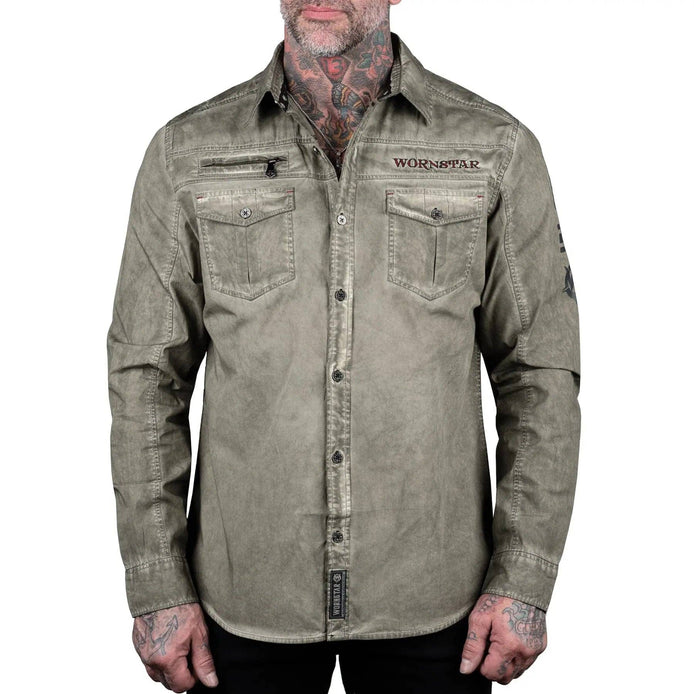 Wornstar Seek And Destroy Shirt - Olive