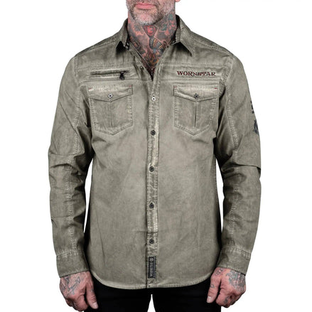 Wornstar Seek And Destroy Shirt - Olive