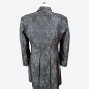 gunmetal frock coat for men back