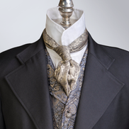Men's Black Gabardine Wool Frock Coat