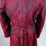 Men's Red Brocade Frock Coat