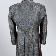 Men's Gunmetal Brocade Frock Coat