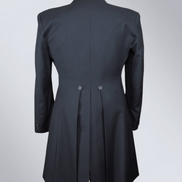 Men's Black Gabardine Wool Frock Coat