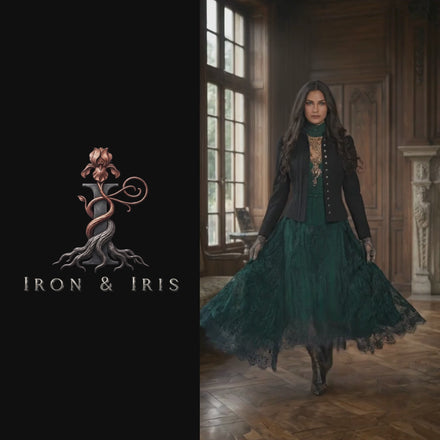 The Isadora black peplum jacket by Iron & Iris architectural women’s outerwear