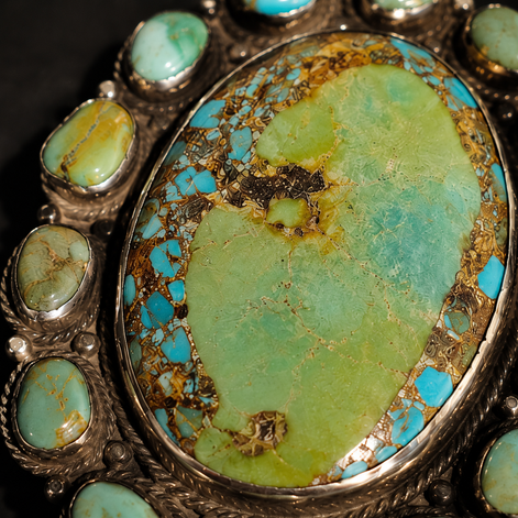 Grand Turquoise Halo Buckle