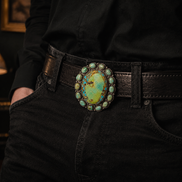 Grand Turquoise Halo Buckle