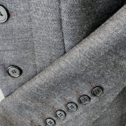 Women's Military Coat - Grey (Light Grey Accents)